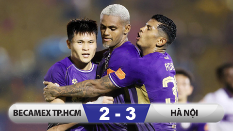 Kết quả Becamex TP.HCM 2-3 Hà Nội FC: Rượt đuổi trong trận cầu có 3 quả penalty
